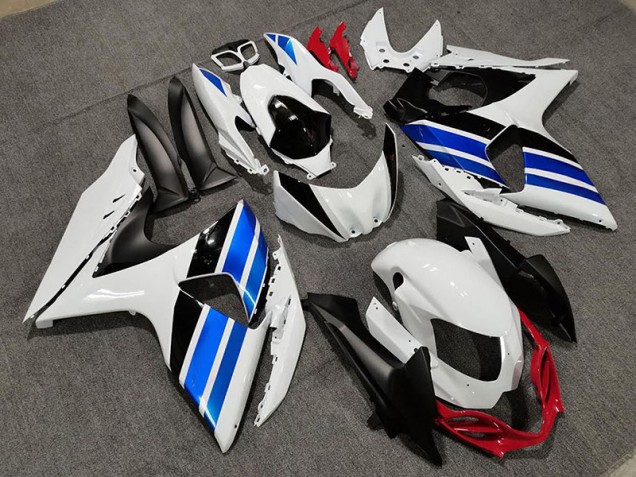 Weiß Blau & Rot Stil 2009-2016 Suzuki GSXR 1000 Motorrad Verkleidung Weiß Blau & Rot Stil 2009-2016 Suzuki GSXR 1000 Motorrad Verkleidung