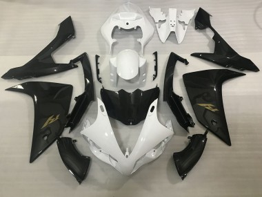 Weiß & Carbonfaser-Stil 2007-2008 Yamaha R1 Motorrad Verkleidung