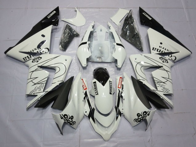 Weiß Corona 2004-2005 Kawasaki ZX10R Motorrad Verkleidung Weiß Corona 2004-2005 Kawasaki ZX10R Motorrad Verkleidung