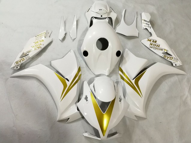 Weiß & Gold 2012-2016 Honda CBR1000RR Motorrad Verkleidung Weiß & Gold 2012-2016 Honda CBR1000RR Motorrad Verkleidung