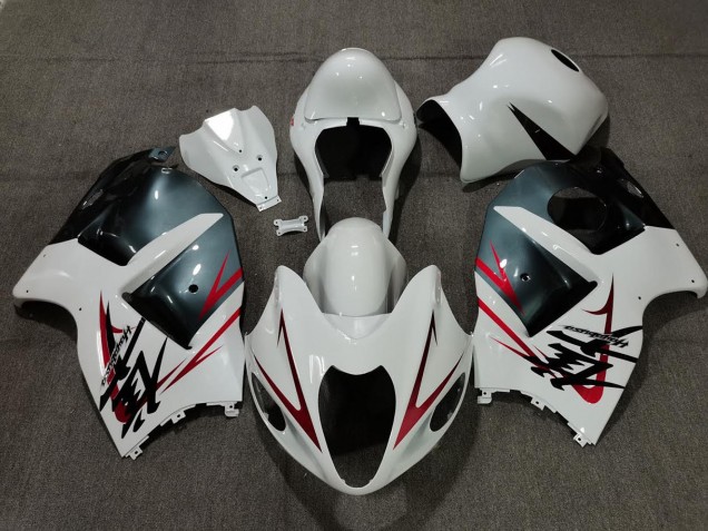 Weiß Hellblau & Rot 1997-2007 Suzuki GSXR 1300 Motorrad Verkleidung Weiß Hellblau & Rot 1997-2007 Suzuki GSXR 1300 Motorrad Verkleidung