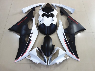 Weiß Mit Schwarz Custom OEM Stil 2008-2016 Yamaha R6 Motorrad Verkleidung