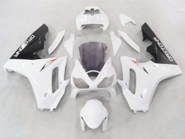 Weiß Mit Schwarzen Unterteilen 2006-2008 Triumph Daytona 675 Motorrad Verkleidung