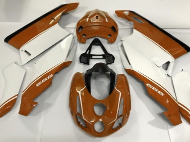 Weiß Orange & Schwarz 2003-2004 Ducati 749 999 Motorrad Verkleidung