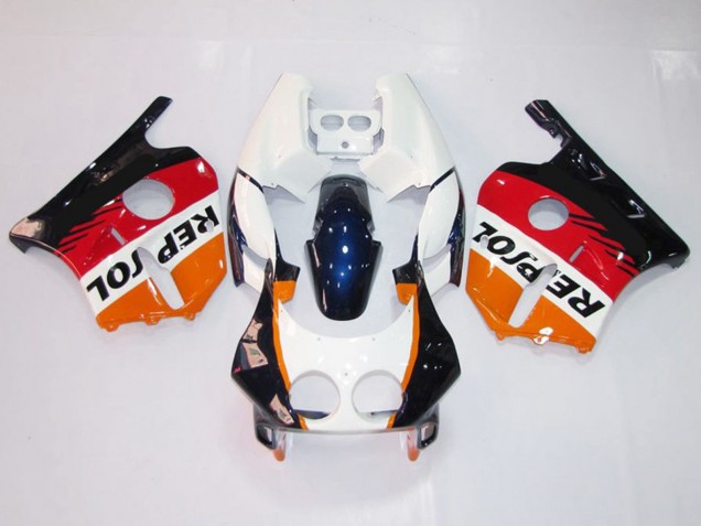 Weiß Repsol 1990-1998 Honda CBR250RR Motorrad Verkleidung
