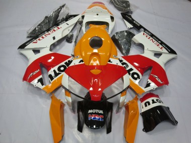 Weiß Repsol 2005-2006 Honda CBR600RR Motorrad Verkleidung