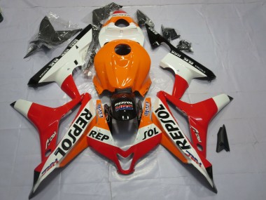 Weiß Repsol 2007-2008 Honda CBR600RR Motorrad Verkleidung