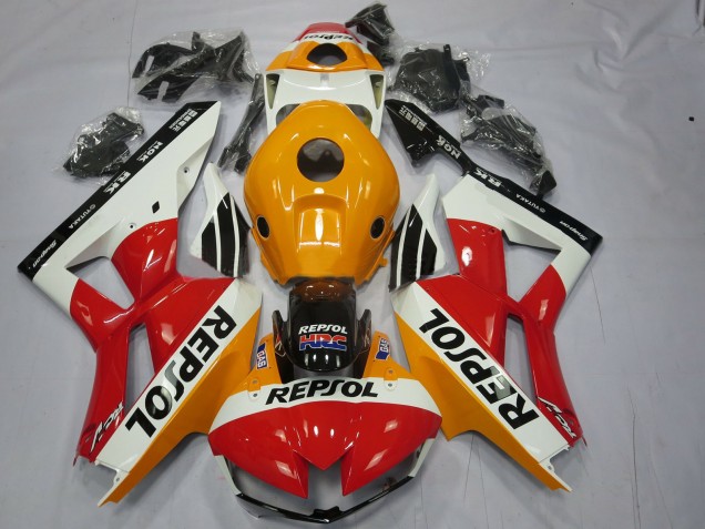 Weiß Repsol 2013-2023 Honda CBR600RR Motorrad Verkleidung Weiß Repsol 2013-2023 Honda CBR600RR Motorrad Verkleidung