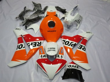Weiß Repsol Design 2008-2011 Honda CBR1000RR Motorrad Verkleidung