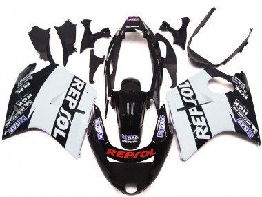 Weiß Repsol Glanz 1996-2007 Honda CBR1100XX Motorrad Verkleidung