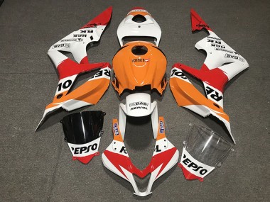 Weiß Repsol Stil 2007-2008 Honda CBR600RR Motorrad Verkleidung
