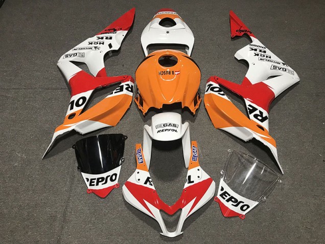 Weiß Repsol Stil 2007-2008 Honda CBR600RR Motorrad Verkleidung Weiß Repsol Stil 2007-2008 Honda CBR600RR Motorrad Verkleidung
