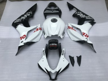 Weiß & Rot Glänzend Repsol 2007-2008 Honda CBR600RR Motorrad Verkleidung