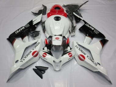 Weiß & Rot Konica Minolta 2007-2008 Honda CBR600RR Motorrad Verkleidung