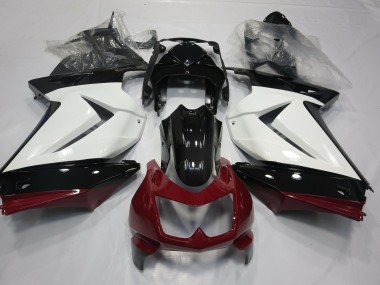 Weiß Rot & Schwarz 2008-2012 Kawasaki Ninja 250 Motorrad Verkleidung