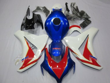 Weiß Rot & Tiefes Blau 2008-2011 Honda CBR1000RR Motorrad Verkleidung