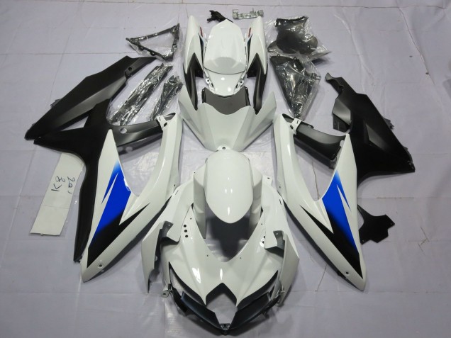 Weiß & Schwarz 2008-2010 Suzuki GSXR 600-750 Motorrad Verkleidung Weiß & Schwarz 2008-2010 Suzuki GSXR 600-750 Motorrad Verkleidung