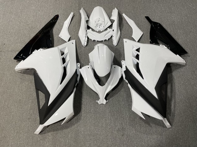 Weiß & Schwarz Glänzend 2013-2018 Kawasaki Ninja 300 Motorrad Verkleidung Weiß & Schwarz Glänzend 2013-2018 Kawasaki Ninja 300 Motorrad Verkleidung