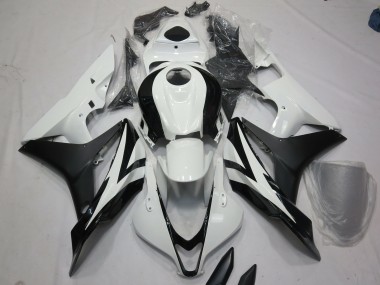 Weiß & Schwarz OEM Stil 2007-2008 Honda CBR600RR Motorrad Verkleidung