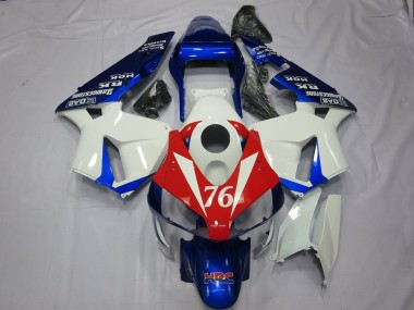 76 Weiß & Rot 2003-2004 Honda CBR600RR Motorrad Verkleidung