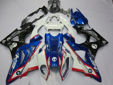 Alien Blau & Weiß 2009-2014 BMW S1000RR Motorrad Verkleidung