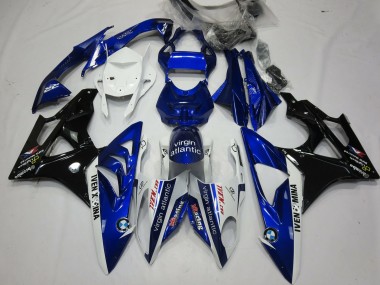 Alien Blau & Weiß 2009-2014 BMW S1000RR Motorrad Verkleidung