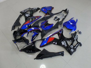 Alien Blau & Weiß 2009-2014 BMW S1000RR Motorrad Verkleidung