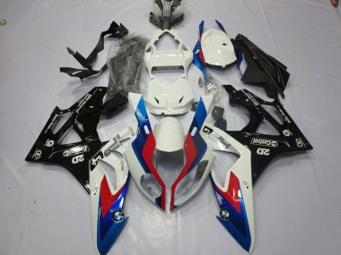Alien Blau & Weiß 2009-2014 BMW S1000RR Motorrad Verkleidung