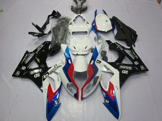 Alien Blau & Weiß 2009-2014 BMW S1000RR Motorrad Verkleidung Alien Blau & Weiß 2009-2014 BMW S1000RR Motorrad Verkleidung