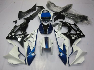 Alien Blau & Weiß 2009-2014 BMW S1000RR Motorrad Verkleidung