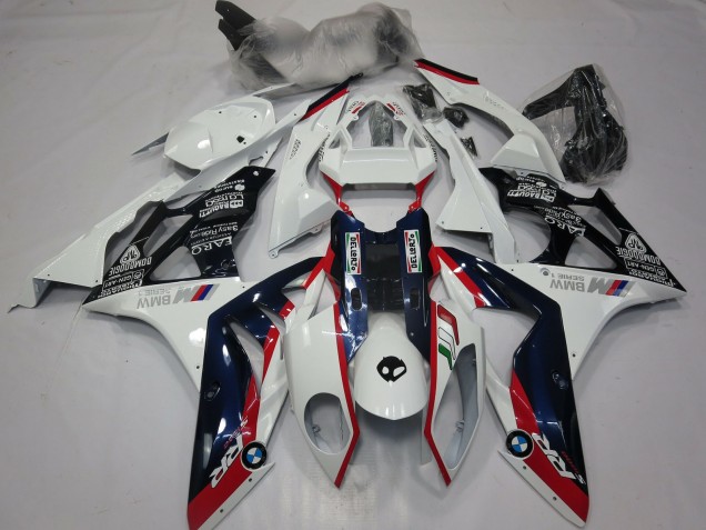 Alien Blau & Weiß 2009-2014 BMW S1000RR Motorrad Verkleidung Alien Blau & Weiß 2009-2014 BMW S1000RR Motorrad Verkleidung