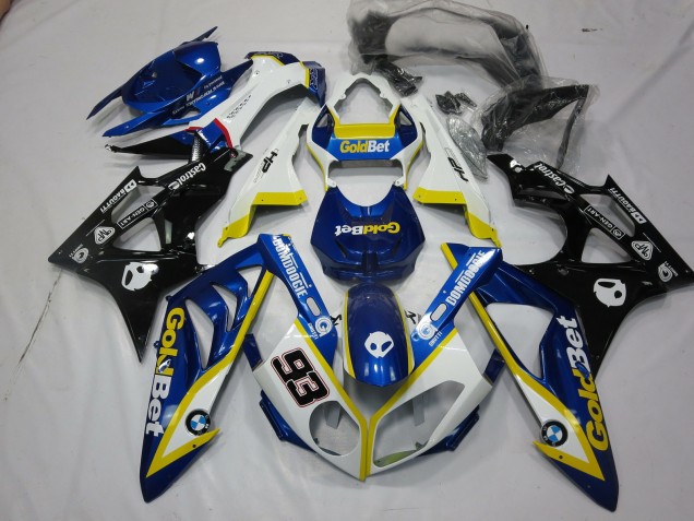 Alien Blau & Weiß 2009-2014 BMW S1000RR Motorrad Verkleidung Alien Blau & Weiß 2009-2014 BMW S1000RR Motorrad Verkleidung