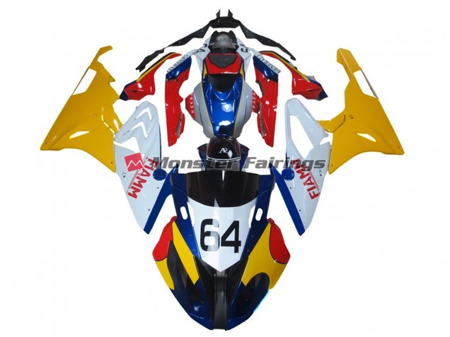Alien Blau & Weiß 2009-2014 BMW S1000RR Motorrad Verkleidung Alien Blau & Weiß 2009-2014 BMW S1000RR Motorrad Verkleidung