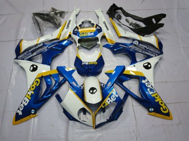 Alien Blau & Weiß 2009-2014 BMW S1000RR Motorrad Verkleidung