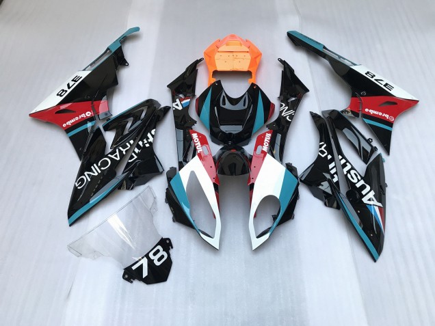 Alien Blau & Weiß 2009-2014 BMW S1000RR Motorrad Verkleidung