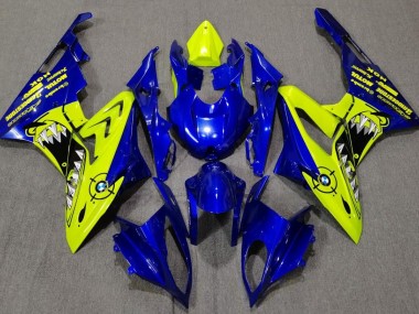 Alien Blau & Weiß 2009-2014 BMW S1000RR Motorrad Verkleidung