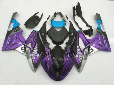 Alien Blau & Weiß 2009-2014 BMW S1000RR Motorrad Verkleidung