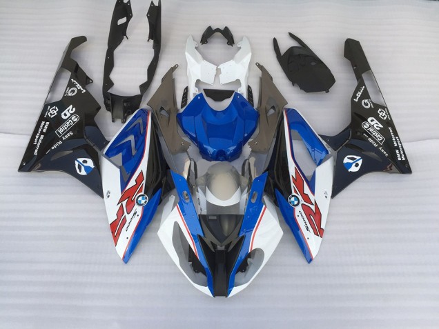 Alien Blau & Weiß 2009-2014 BMW S1000RR Motorrad Verkleidung Alien Blau & Weiß 2009-2014 BMW S1000RR Motorrad Verkleidung