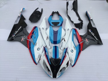 Alien Blau & Weiß 2009-2014 BMW S1000RR Motorrad Verkleidung