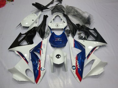 Alien Blau & Weiß 2009-2014 BMW S1000RR Motorrad Verkleidung