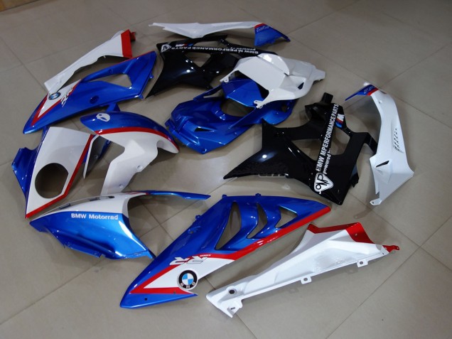 Alien Blau & Weiß 2009-2014 BMW S1000RR Motorrad Verkleidung Alien Blau & Weiß 2009-2014 BMW S1000RR Motorrad Verkleidung