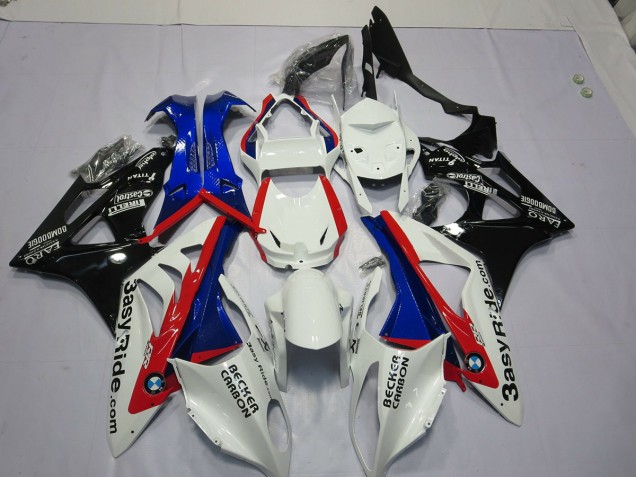 Alien Blau & Weiß 2009-2014 BMW S1000RR Motorrad Verkleidung Alien Blau & Weiß 2009-2014 BMW S1000RR Motorrad Verkleidung