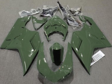 Armeegrün Glänzend 2007-2014 Ducati 848 1098 1198 Motorrad Verkleidung