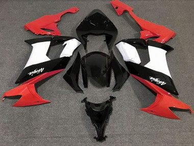 Aufkleber In Glänzendem Rot Schwarz & Weiß 2008-2010 Kawasaki ZX10R Motorrad Verkleidung