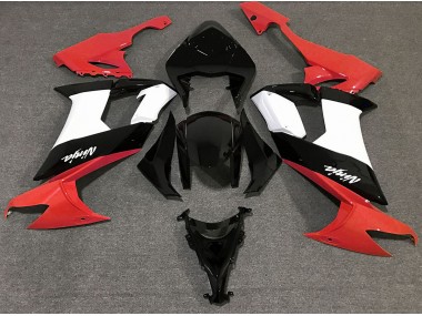 Aufkleber In Glänzendem Rot Schwarz & Weiß 2008-2010 Kawasaki ZX10R Motorrad Verkleidung