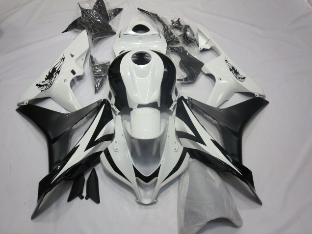 Benutzerdefiniert OEM Stil Weiß & Schwarz 2007-2008 Honda CBR600RR Motorrad Verkleidung Benutzerdefiniert OEM Stil Weiß & Schwarz 2007-2008 Honda CBR600RR Motorrad Verkleidung