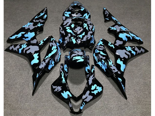 Benutzerdefiniertes Tarnung Blau 2007-2008 Honda CBR600RR Motorrad Verkleidung Benutzerdefiniertes Tarnung Blau 2007-2008 Honda CBR600RR Motorrad Verkleidung
