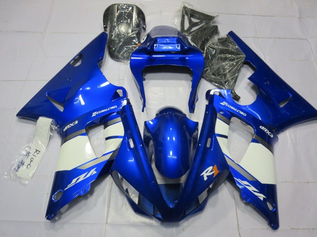 Blau & Weiß 2000-2001 Yamaha R1 Motorrad Verkleidung Blau & Weiß 2000-2001 Yamaha R1 Motorrad Verkleidung