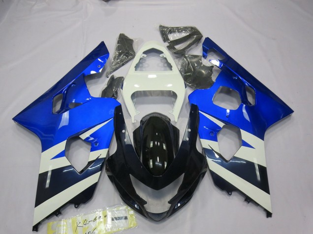 Blauweiß 2004-2005 Suzuki GSXR 600-750 Motorrad Verkleidung Blauweiß 2004-2005 Suzuki GSXR 600-750 Motorrad Verkleidung