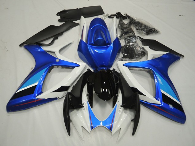 Blau & Weiß 2006-2007 Suzuki GSXR 600-750 Motorrad Verkleidung Blau & Weiß 2006-2007 Suzuki GSXR 600-750 Motorrad Verkleidung